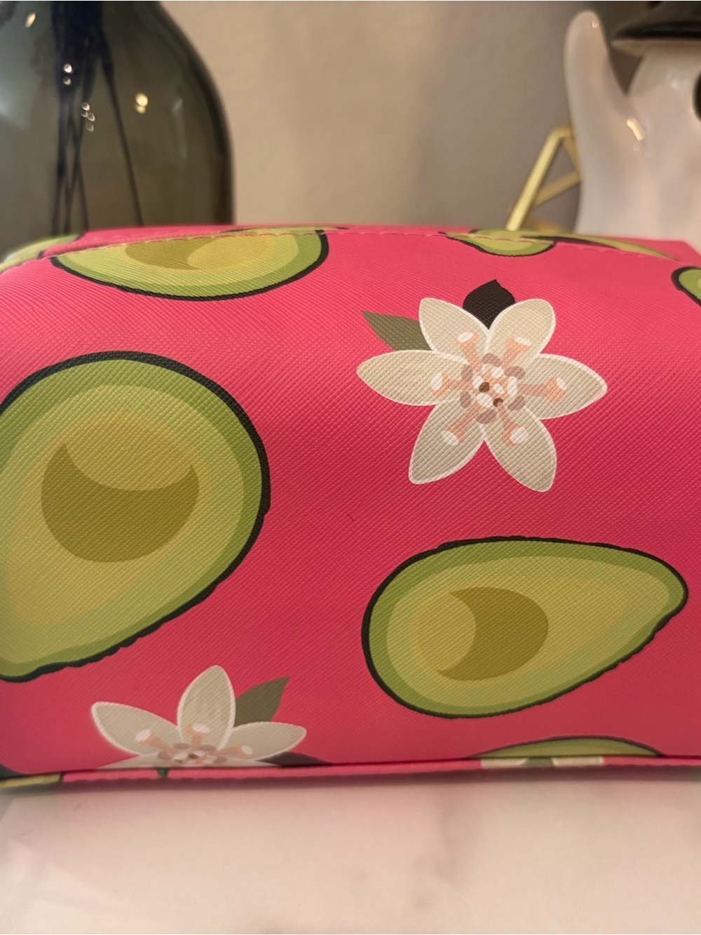 Brand New Clementine and Jane Cosmetic Bag Avocado Floral
